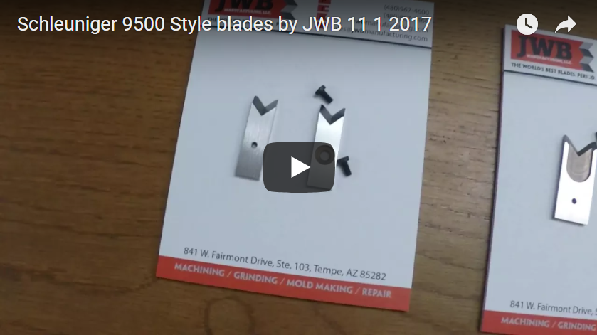 Schleuniger 9500 Universal V Wire Cutting & Stripping Blades – Made In USA (Pair)